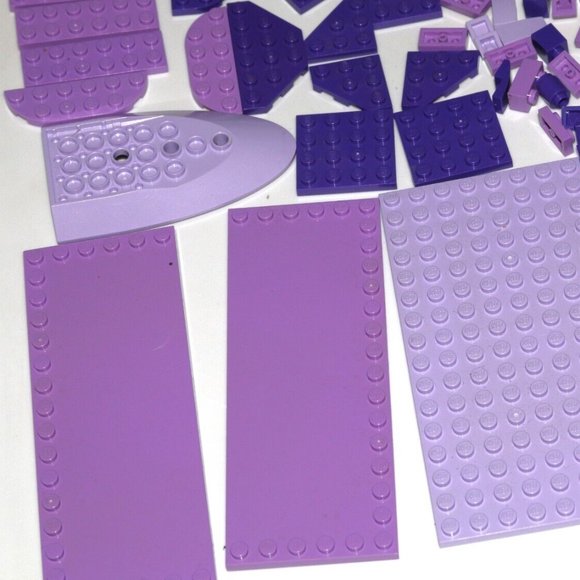 LEGO BULK Purple lavender violet angled plate slope 8x16 6x16 6205 (328PCS) - Picture 2 of 13